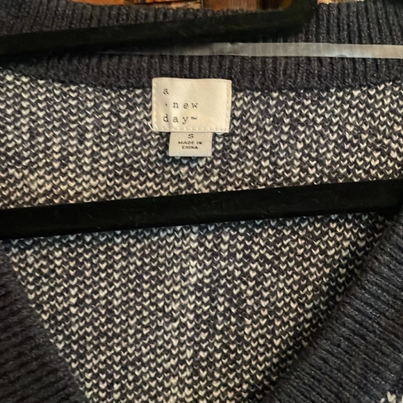 A New Day Sweater Vest - Small Navy/White - Picture 2 of 2